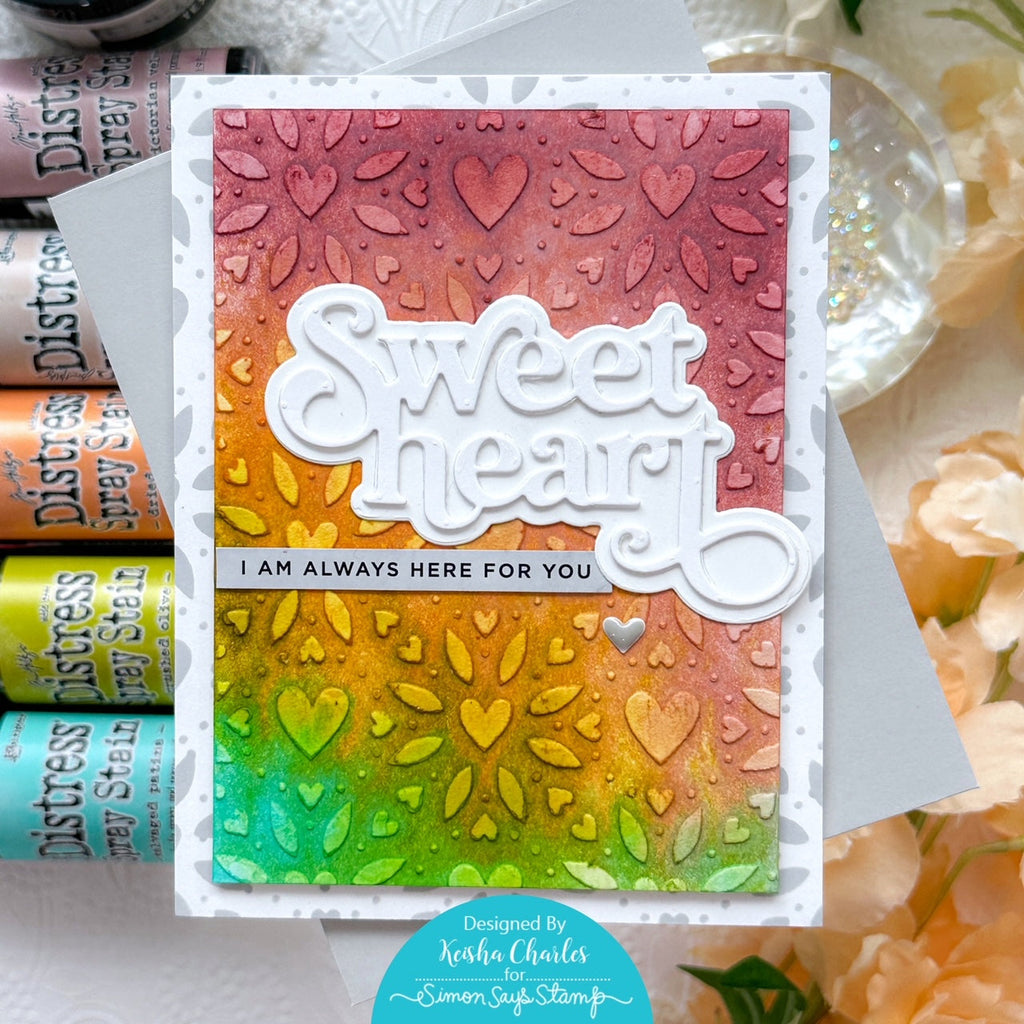 Simon Says Stamp Fancy Sweetheart Wafer Dies 1032sd Sweetheart Love Card | color-code:ALT05
