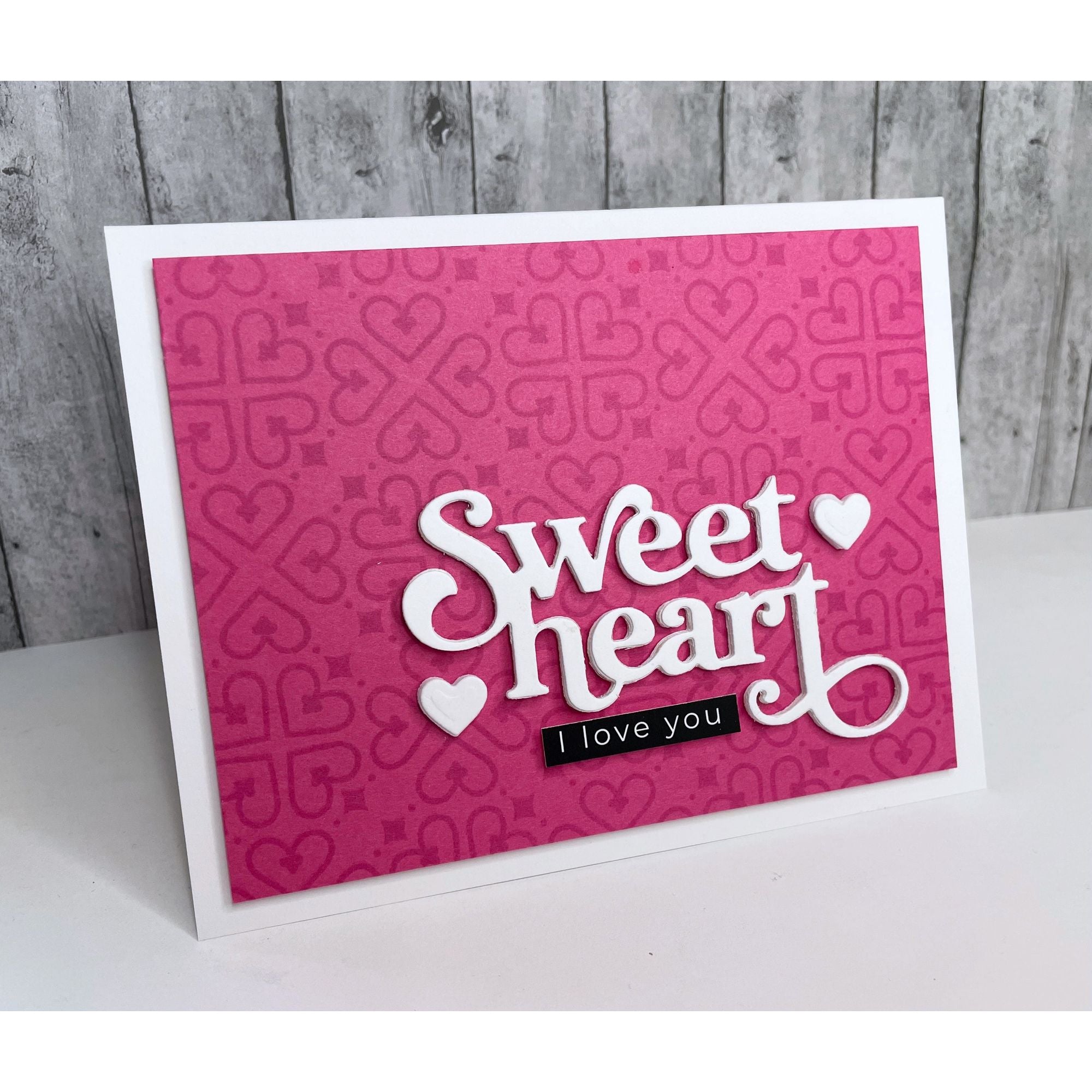 Simon Says Stamp Fancy Sweetheart Wafer Dies 1032sd Sweetheart Love Card