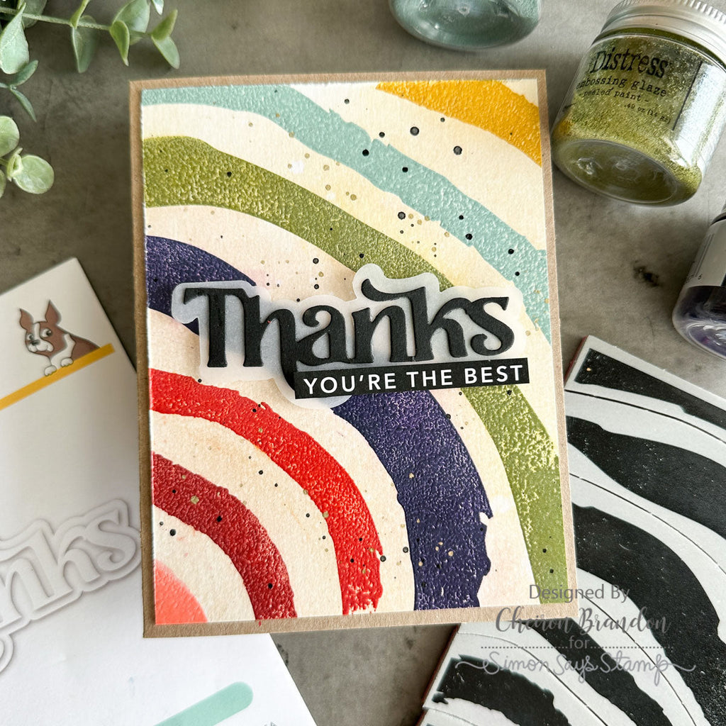 Simon Says Stamp Fancy Thanks Wafer Dies sssd112802 Thanks Card | color-code:ALT12