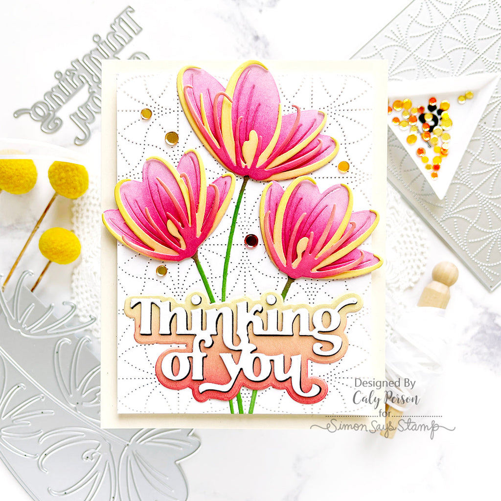 Simon Says Stamp Fancy Thinking Of You Wafer Dies sssd112900 Stamptember Thinking of You Card | color-code:ALT01