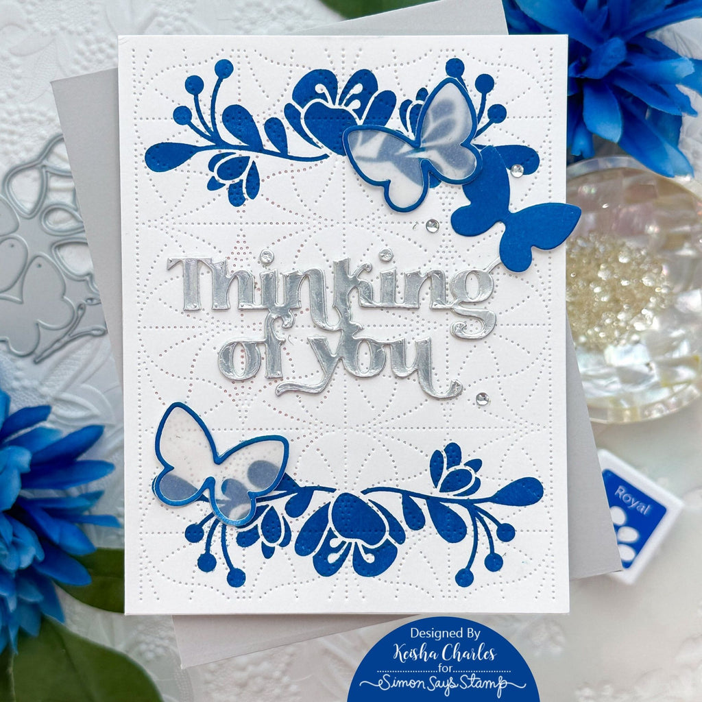 Simon Says Stamp Fancy Thinking Of You Wafer Dies sssd112900 Stamptember Thinking of You Card