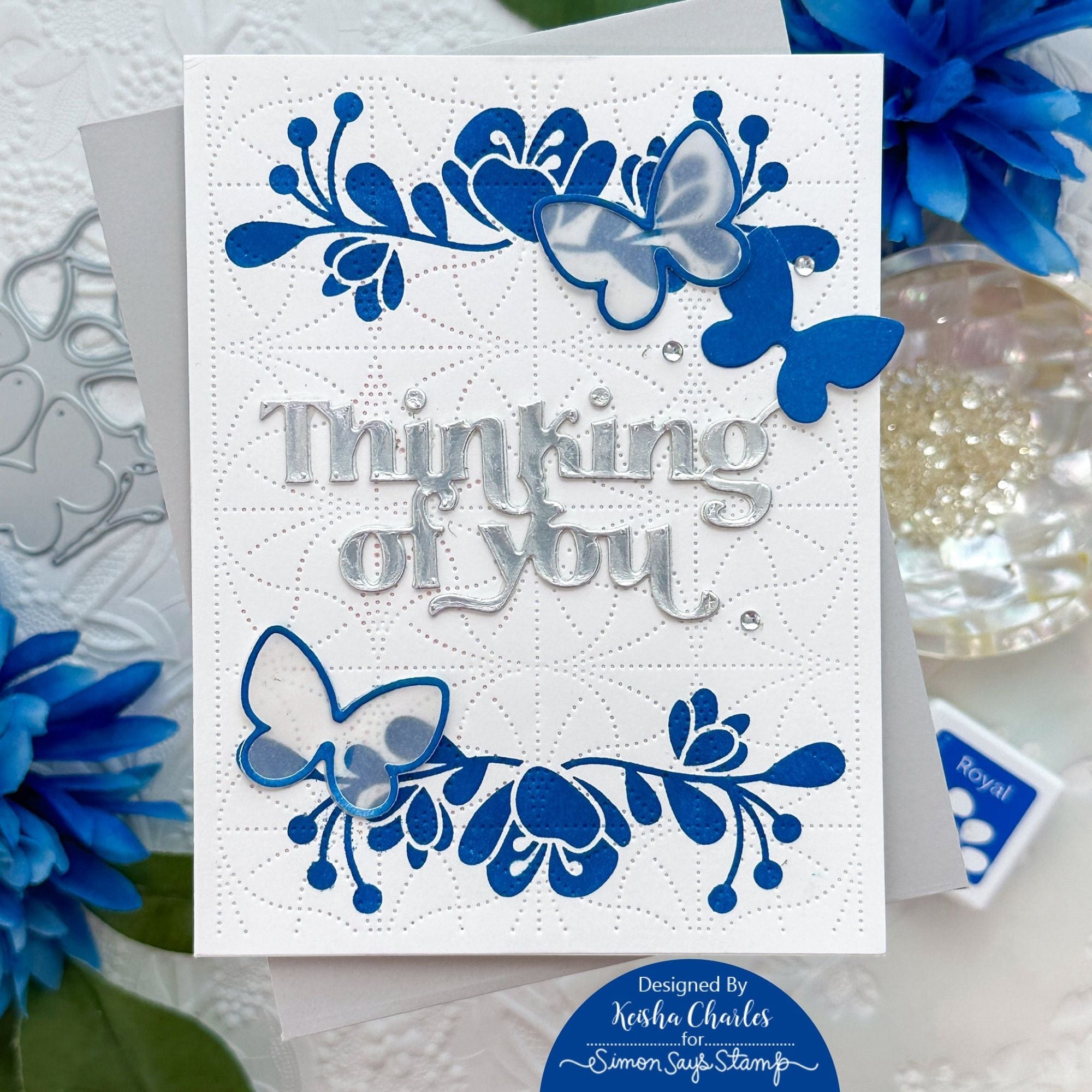 Simon Says Stamp Fancy Thinking Of You Wafer Dies sssd112900 Stamptember Thinking of You Card