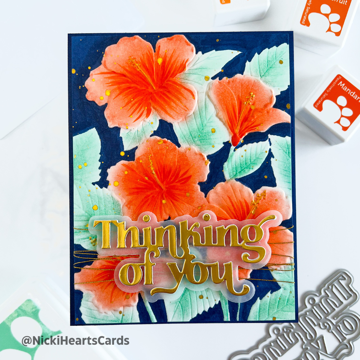 Simon Says Stamp Fancy Thinking Of You Wafer Dies sssd112900 Stamptember Thinking of You Card