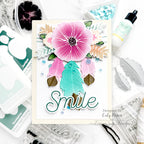 Simon Says Stamp Fancy Feathers Wafer Dies s1010 Friend Like You Smile Card | color-code:ALT02