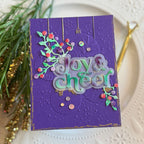 Simon Says Stamp Fancy Joy and Cheer Wafer Dies 1338sd Sugar and Spice Christmas Card