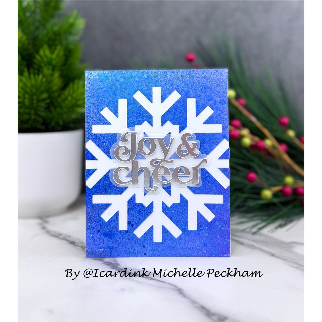 Simon Says Stamp Fancy Joy and Cheer Wafer Dies 1338sd Sugar and Spice Holiday Card