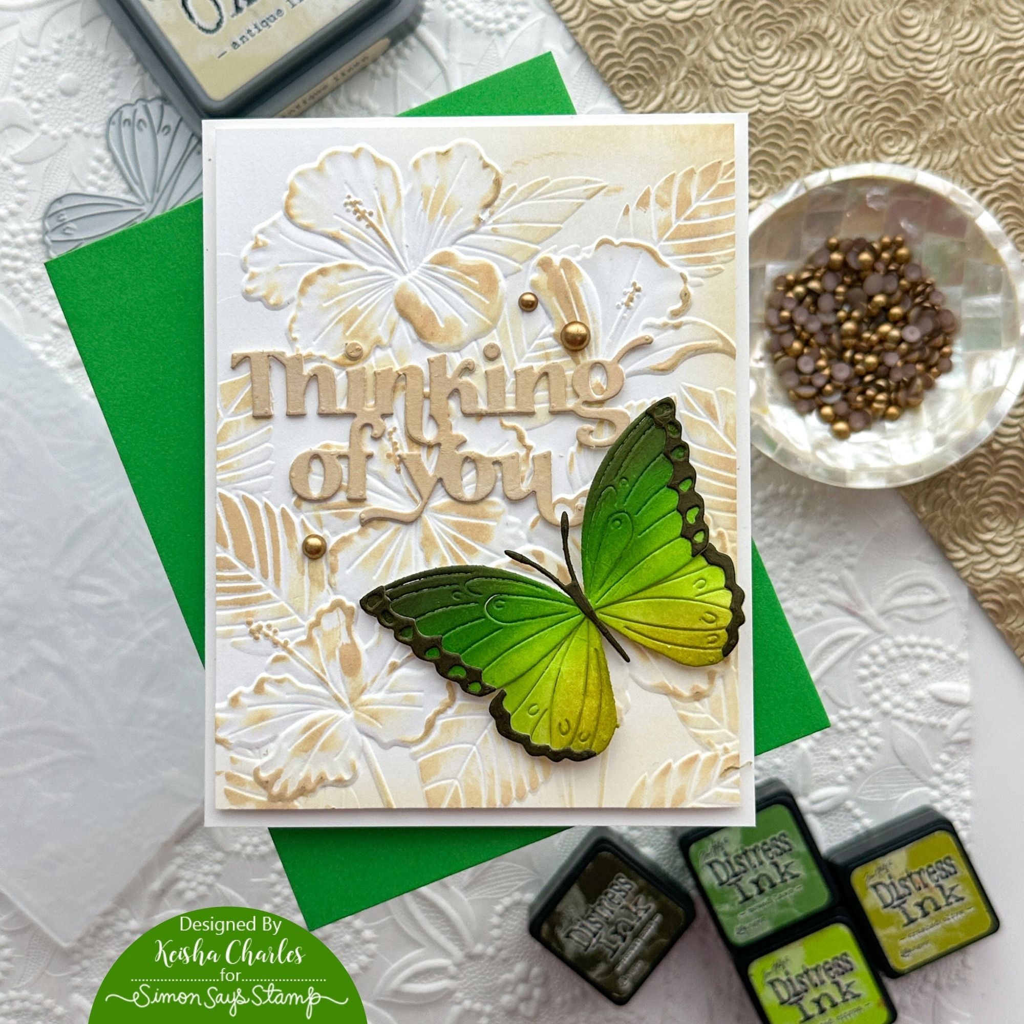 Simon Says Stamp Fancy Thinking Of You Wafer Dies sssd112900 Stamptember Thinking of You Card | color-code:ALT02