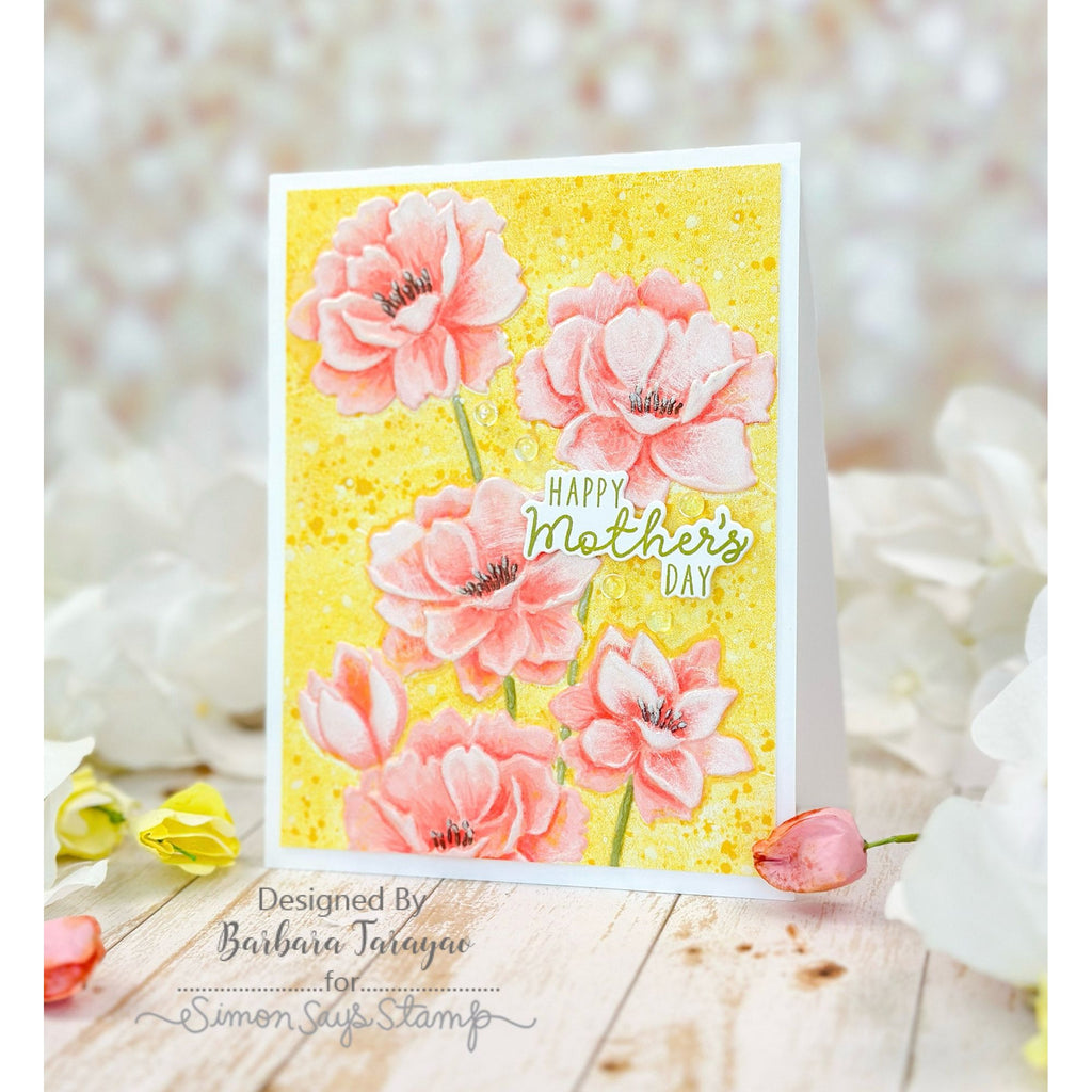 Simon Says Stamp Embossing Folder and Cutting Dies Fantastic Florals sfd489 You Are My Favorite Mother's Day Card | color-code:ALT04