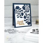 Simon Says Stamp Fantasy Bouquet Wafer Dies s1013 Happy Camper Thank You Card | color-code:ALT02