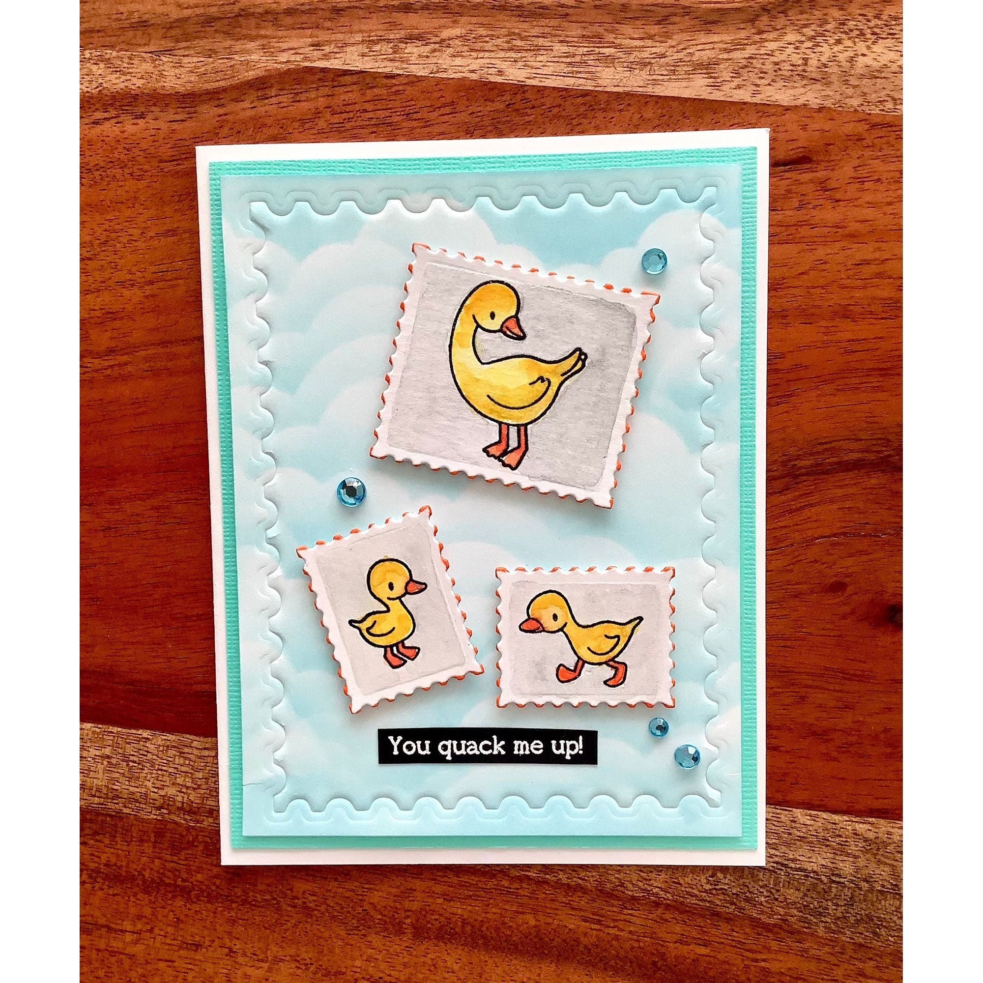 Simon Says Clear Stamps Farm Life 2186ssc Rain or Shine Friend Card