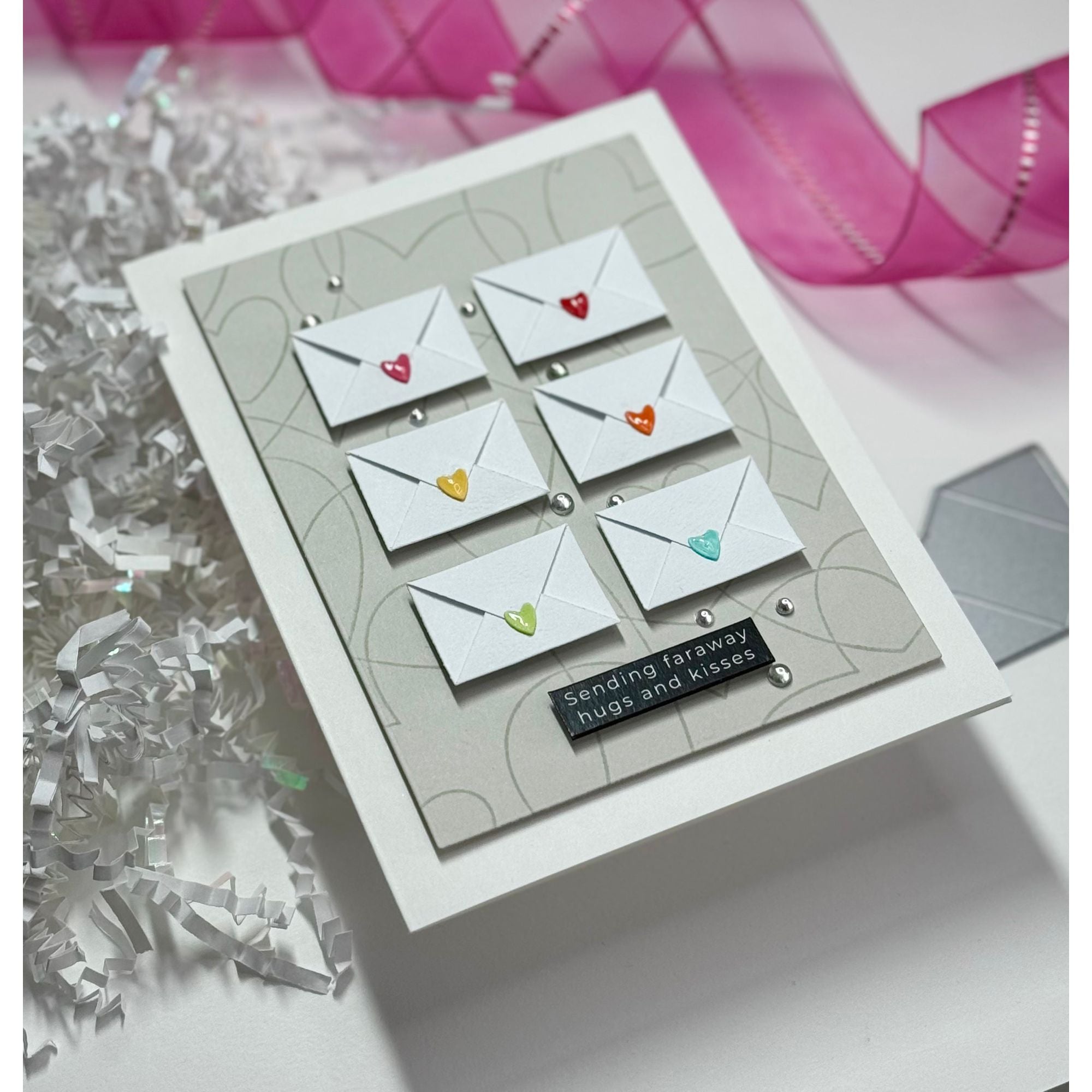 Simon Says Stamp Faux Mini Envelope Wafer Dies sssd112985 Smitten Love Card
