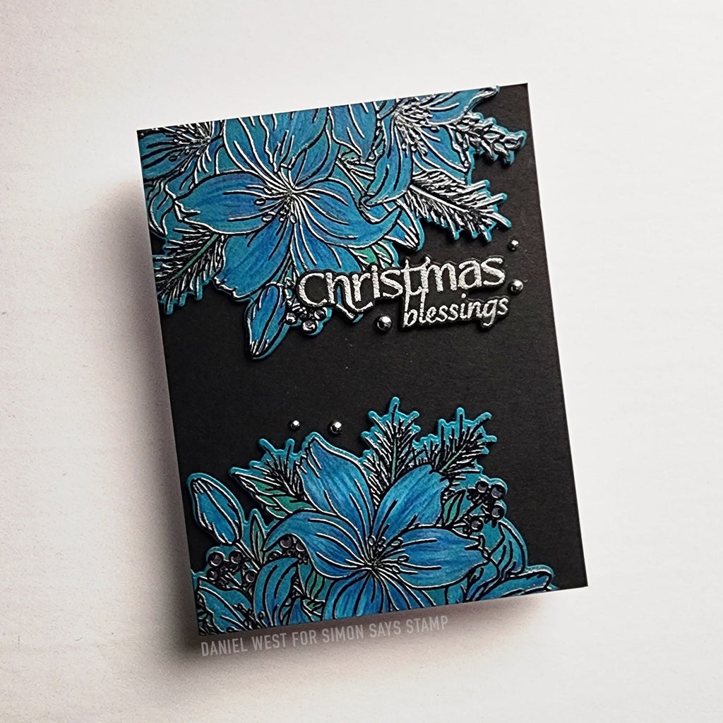 Simon Says Clear Stamps Festive Bouquets sss202801c All The Joy Christmas Card | color-code:ALT02