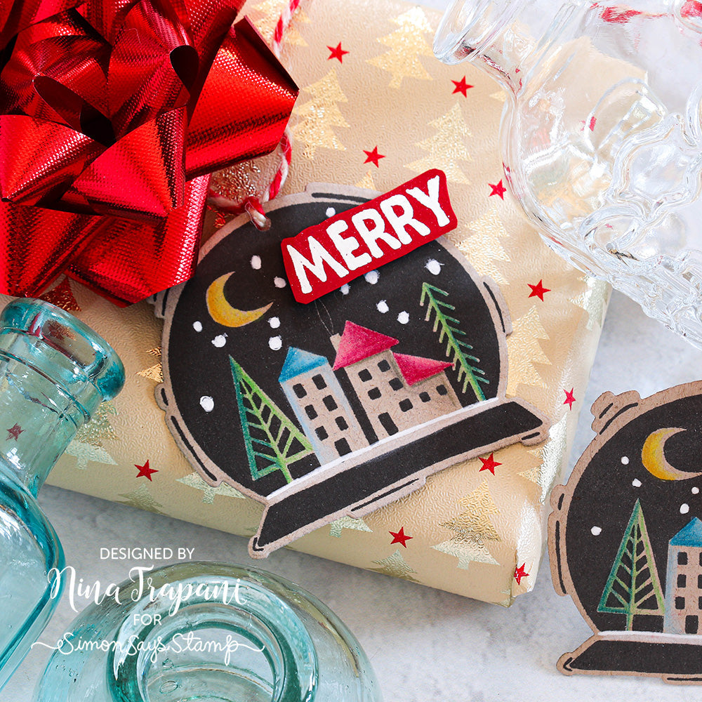 Simon Says Stamp Festive Print Wafer Dies sss472 Christmas Tag | color-code:ALT01