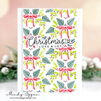 Simon Says Stamp Set pf 4 Stencils Festive Bough Pattern 1087st Christmas Card | color-code:ALT03