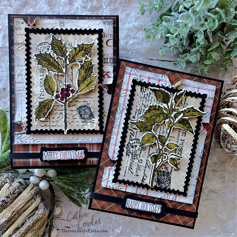Simon Says Stamp Festive Collage Wafer Dies 459sss Christmas Cards