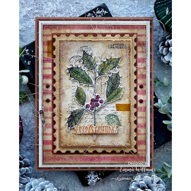 Simon Says Stamp Festive Collage Wafer Dies 459sss Christmas Card | color-code:ALT05