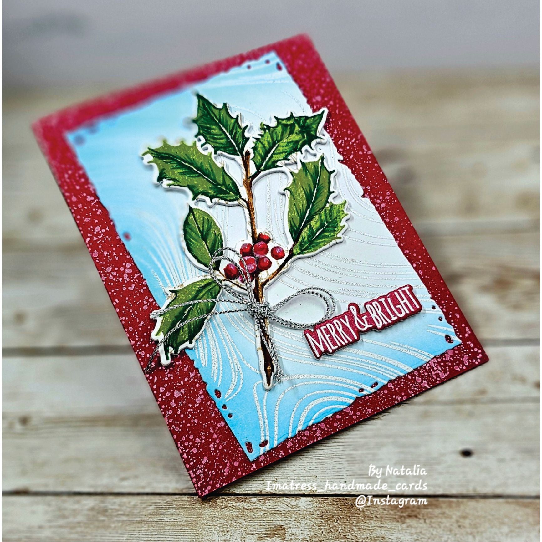 Simon Says Stamp Festive Collage Wafer Dies 459sss Christmas Card