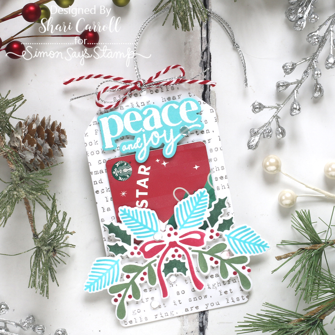 Simon Says Stamp Festive Swag Wafer Die 1337sdc Christmas Card Gift Card Holder | color-code:ALT03