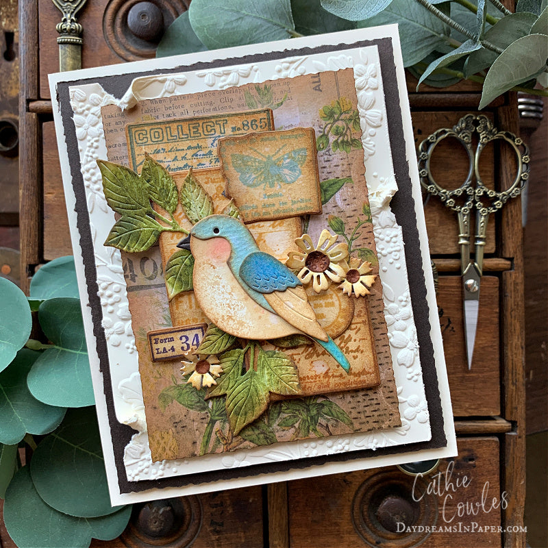 Simon Says Stamp Field Notes Wafer Dies 396sss Vintage Card