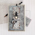 Simon Says Stamp Field Notes Wafer Dies 396sss Vintage Card