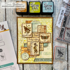 Tim Holtz Field Notes Stamps with Simon Says Stamp Dies Bundle setfn26 Vintage Card | color-code:ALT12