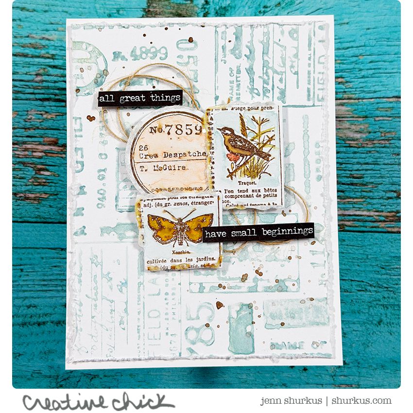 Simon Says Stamp Field Notes Wafer Dies 396sss Encouragement Card | color-code:ALT08