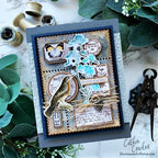 Tim Holtz Field Notes Stamps with Simon Says Stamp Dies Bundle setfn26 Vintage Card