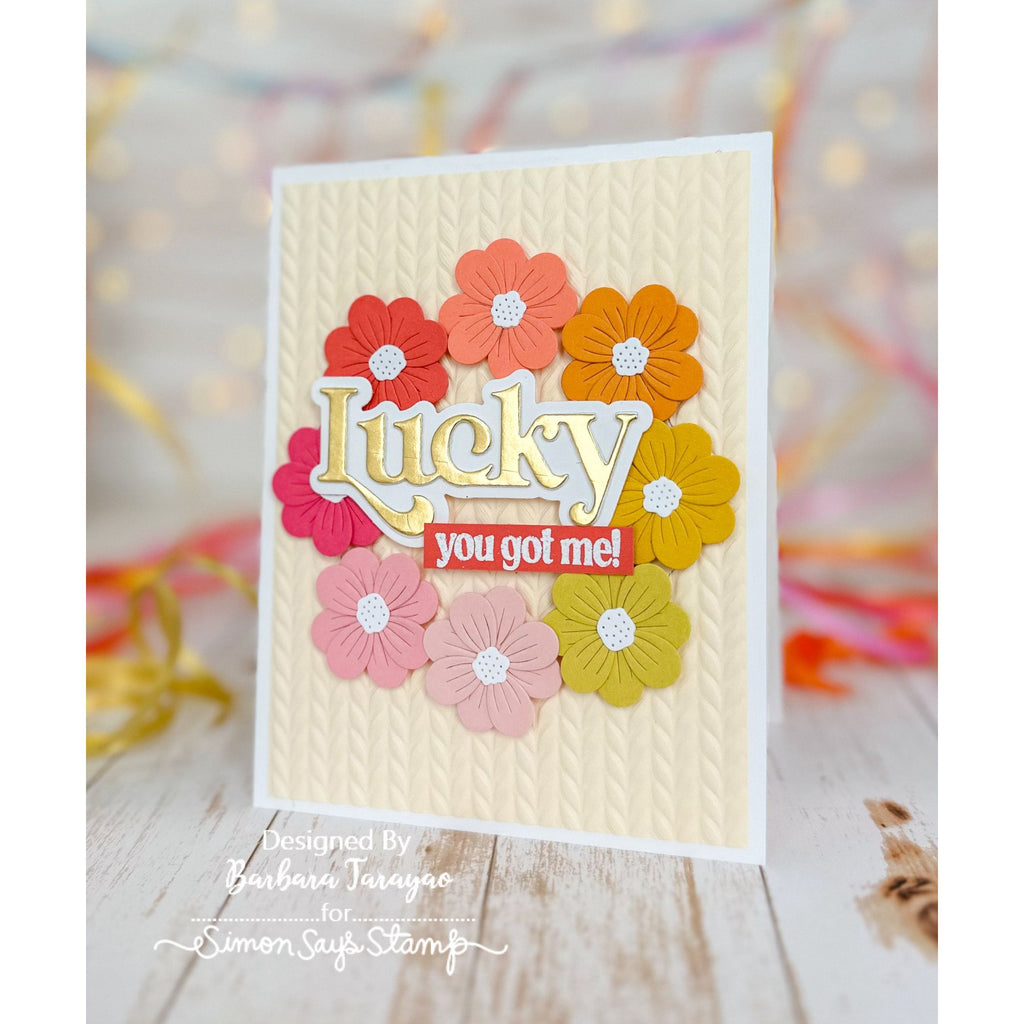 Simon Says Stamp Fine Floral Stem Wafer Dies s870 Splendor Lucky Card | color-code:ALT01