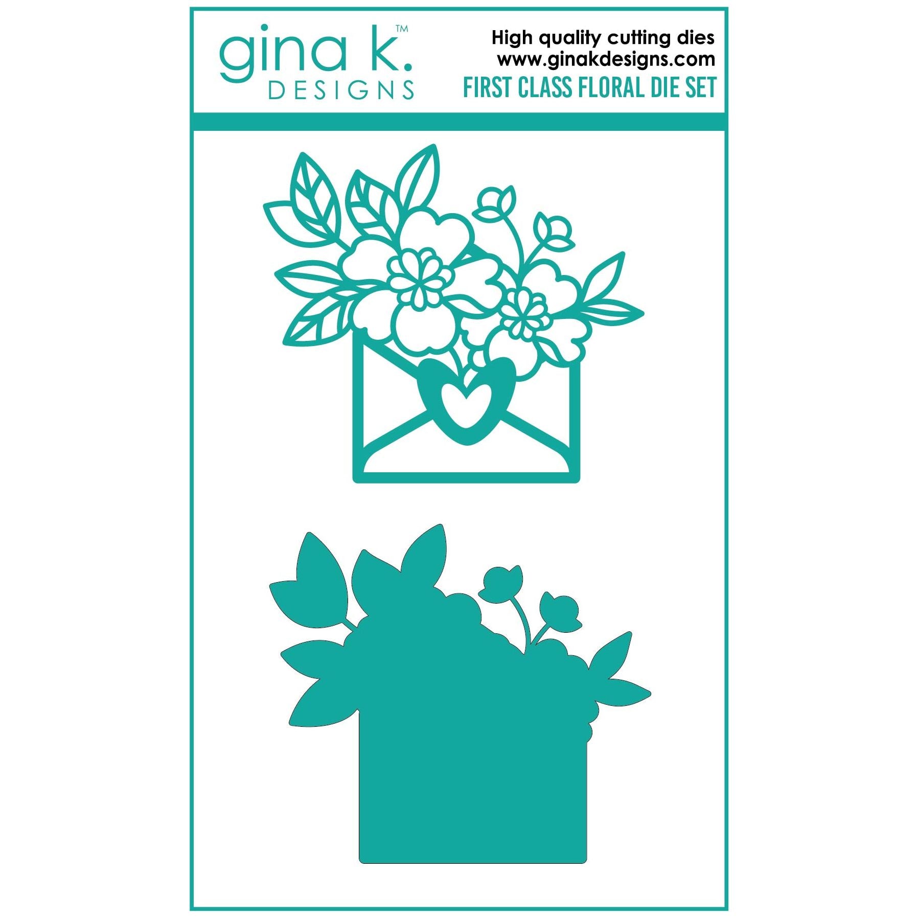 Gina K Designs FIRST CLASS FLORAL Dies die0282