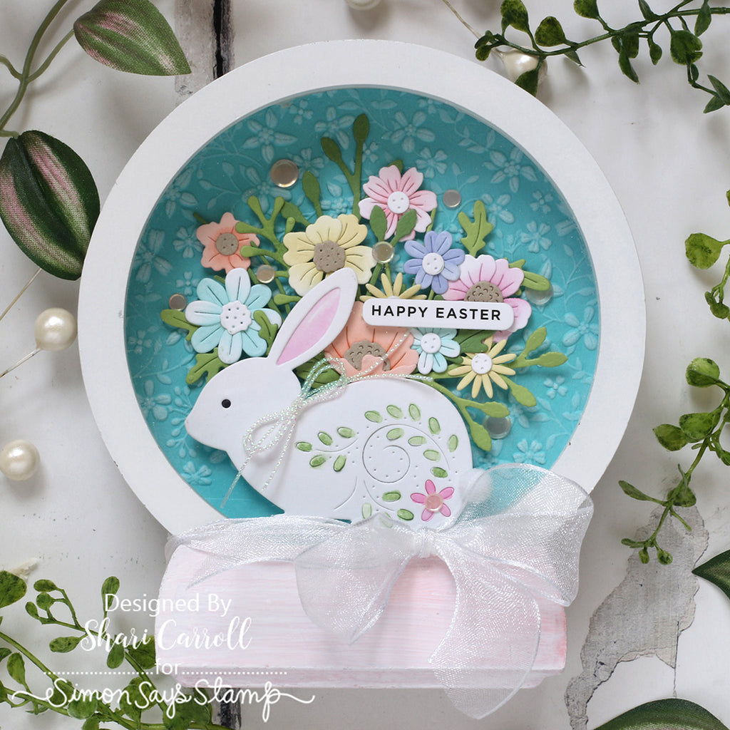 Simon Says Stamp Flourish Rabbit Wafer Dies s1122 Beautiful Moments Easter Decor | color-code:ALT01