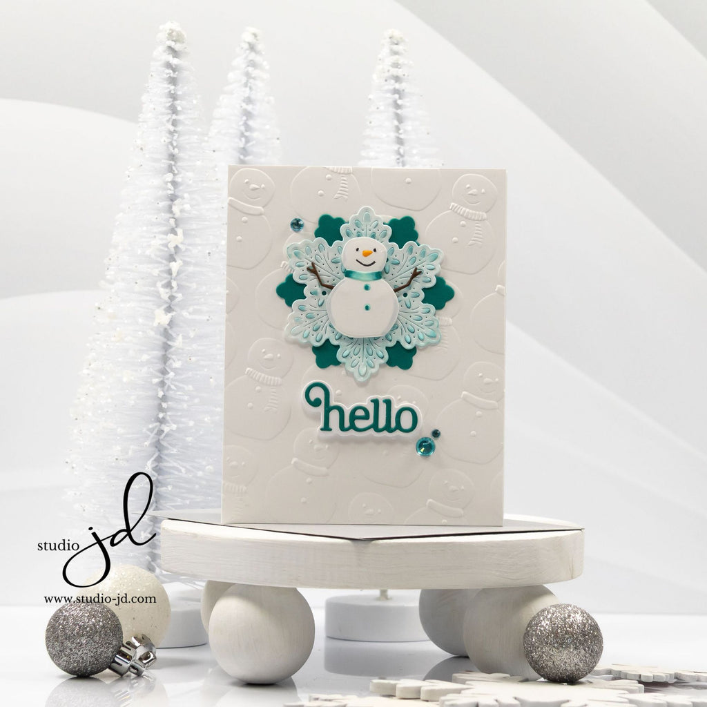 Simon Says Stamp Flourish Snowflake Wafer Dies s1123 DieCember Winter Card | color-code:ALT03