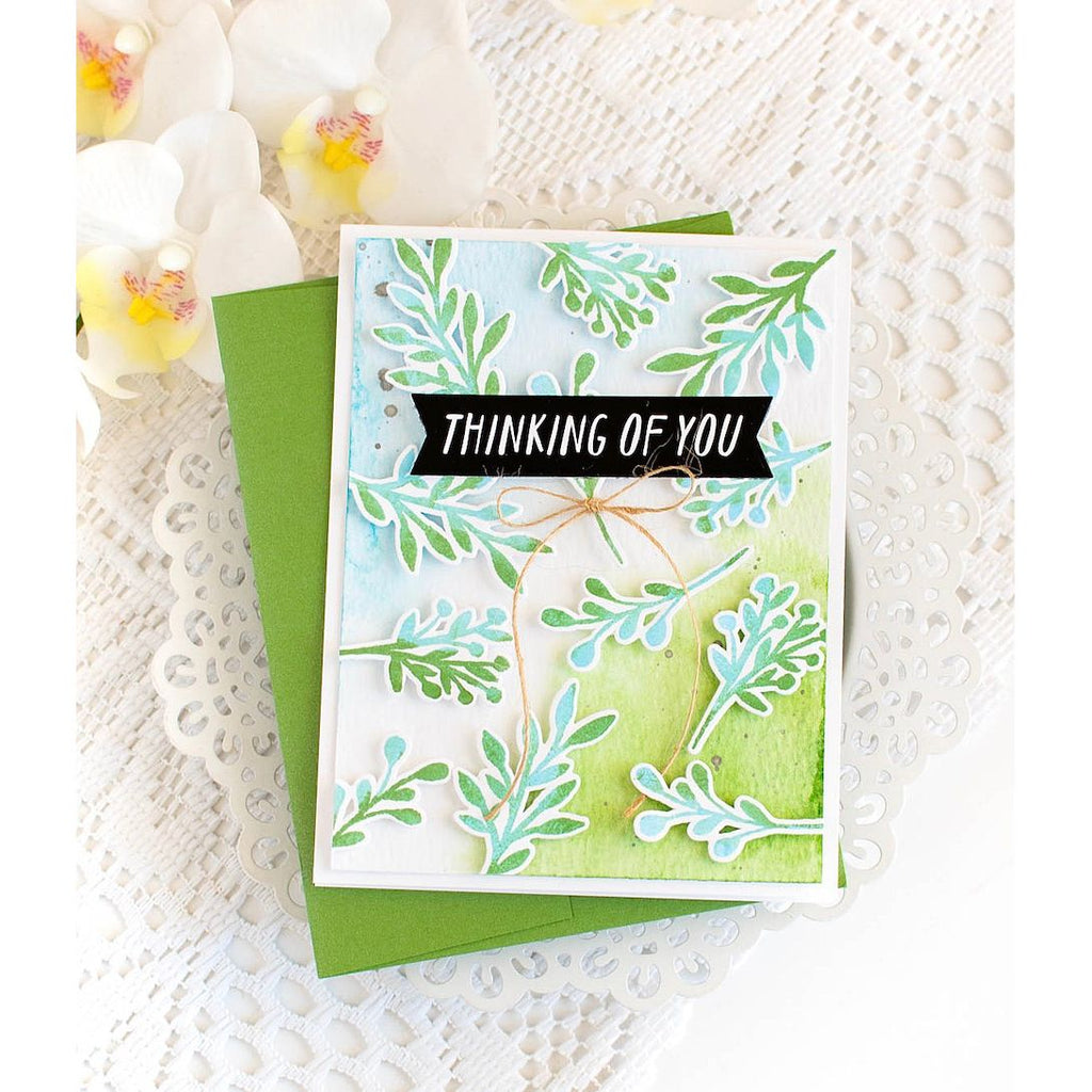 Simon Says Clear Stamps Watercolor Bouquet 2389ssc Thinking of You Card