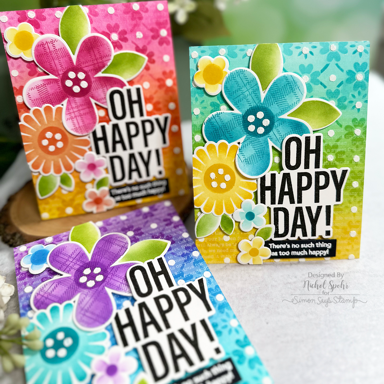 Simon Says Stamp Stencils Tiled Posy 1019st Celebrate Birthday Cards | color-code:ALT06