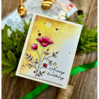Rainbow Splash Stamps and Dies Enchanted Blooms rs26set Birthday Card