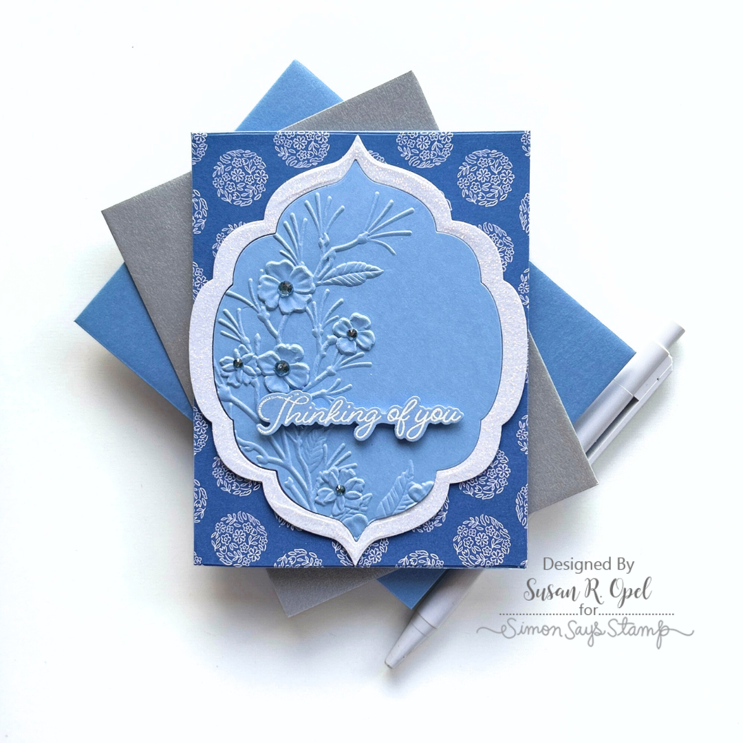 Simon Says Clear Stamps Flowering Frame 2187ssc You Are My Favorite Thinking of You Card