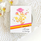 Rainbow Splash Wafer Die Enchanted Blooms rsd605c Birthday Card | color-code:ALT01