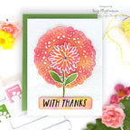Simon Says Clear Stamps Watercolor Bouquet 2389ssc Thanks Card | color-code:ALT18