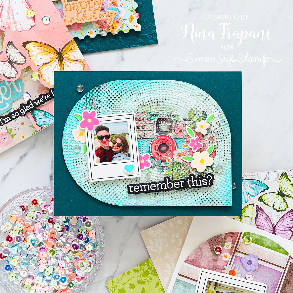 CZ Design Stamps and Dies Modern Scrapbook set981ms Friend Card | color-code:ALT02