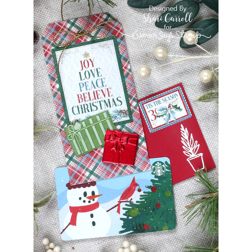 Simon Says Stamp Embossing Folder and Die All Wrapped Up set1119wu Christmas Tags | color-code:ALT03