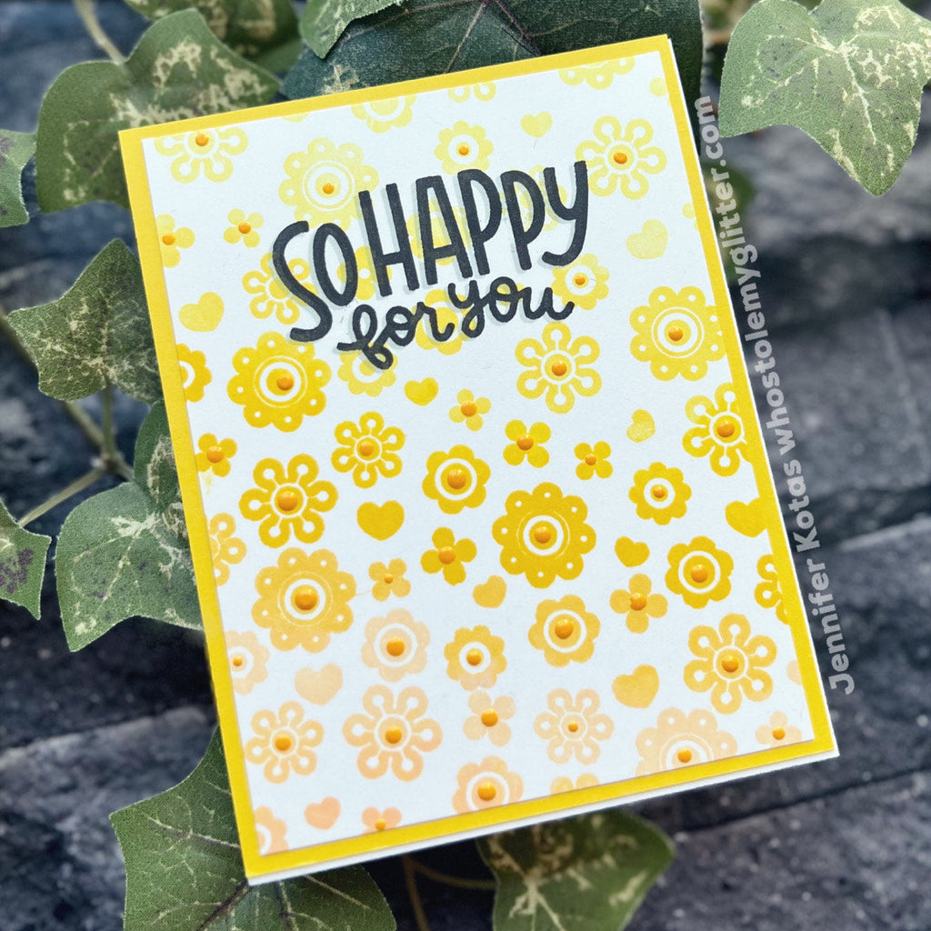 Simon Says Clear Stamps Folksy Cats sss202696c Out Of This World Wedding Card | color-code:ALT03