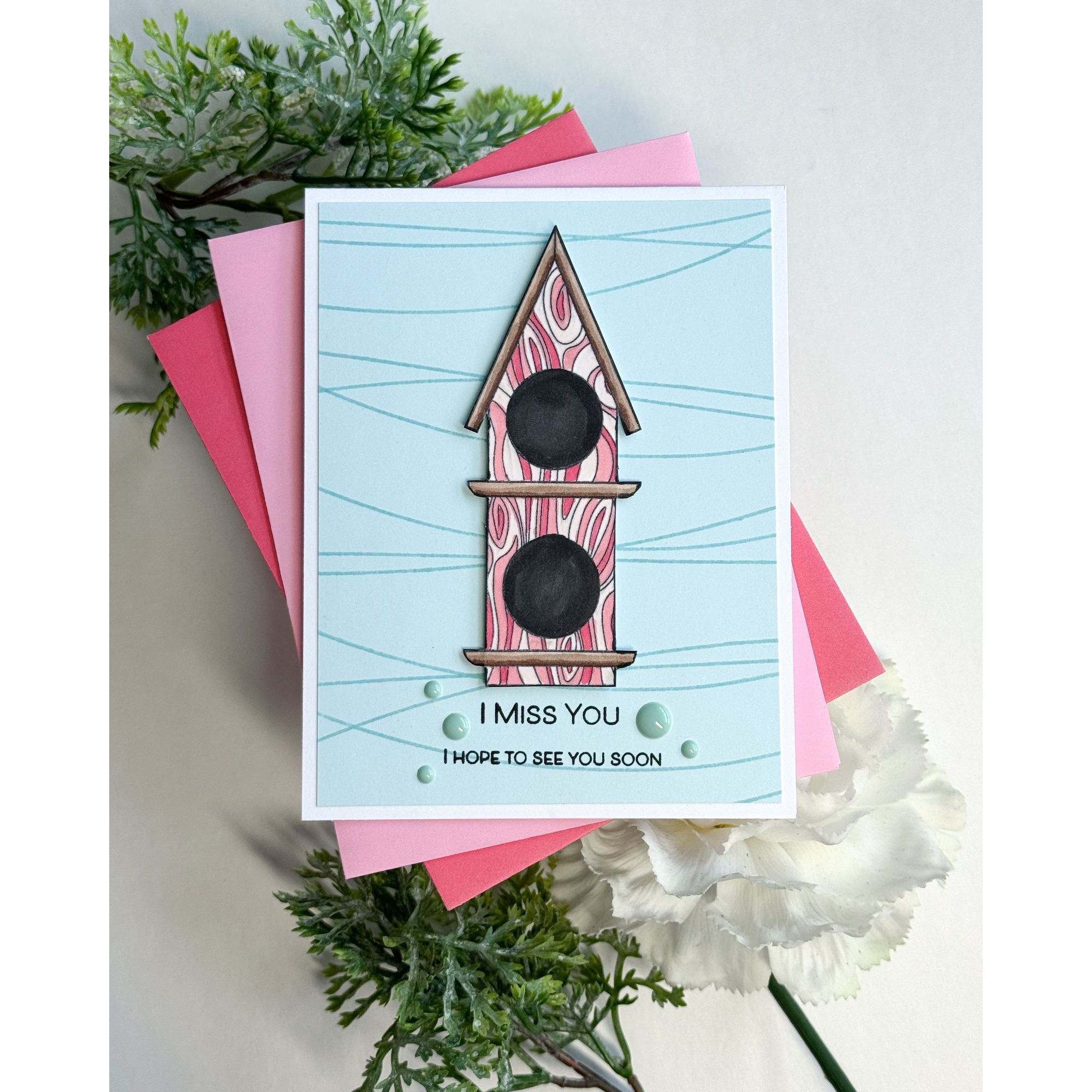 Simon Says Stamps and Dies For the Birds set1009fb Friend Like You Miss You Card | color-code:ALT02
