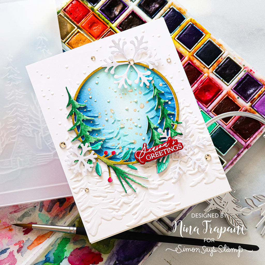 Simon Says Stamp Forest Ring Wafer Die s968 Festive Fun Holiday Card | color-code:ALT02