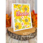 Simon Says Clear Stamps Fresh Air Fall Flowers sss202745c Season Of Wonder Thanks Card