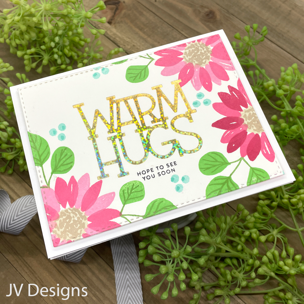 Simon Says Clear Stamps Fresh Air Fall Flowers sss202745c Season Of Wonder Hugs Card