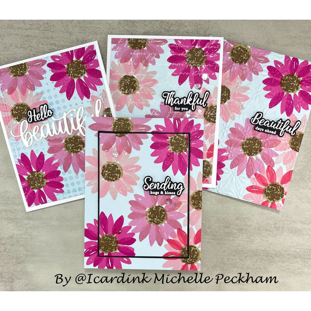 Simon Says Clear Stamps Fresh Air Fall Flowers sss202745c Season Of Wonder Card Set