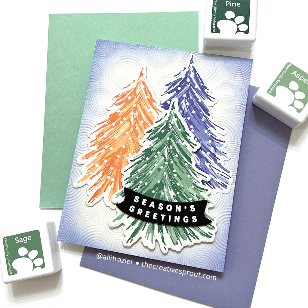 Simon Says Stamp Fresh Air Holiday Tree Wafer Dies sssd112909c Season Of Wonder Christmas Card | color-code:ALT01