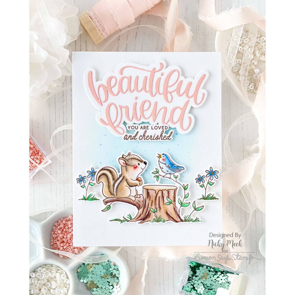 Simon Says Stamp Friend Like You Wafer Dies 1571sdc Beautiful Moments Friend Card | color-code:ALT01