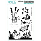 Gina K Designs FRIENDLY SILHOUETTES Clear Stamps gkd122