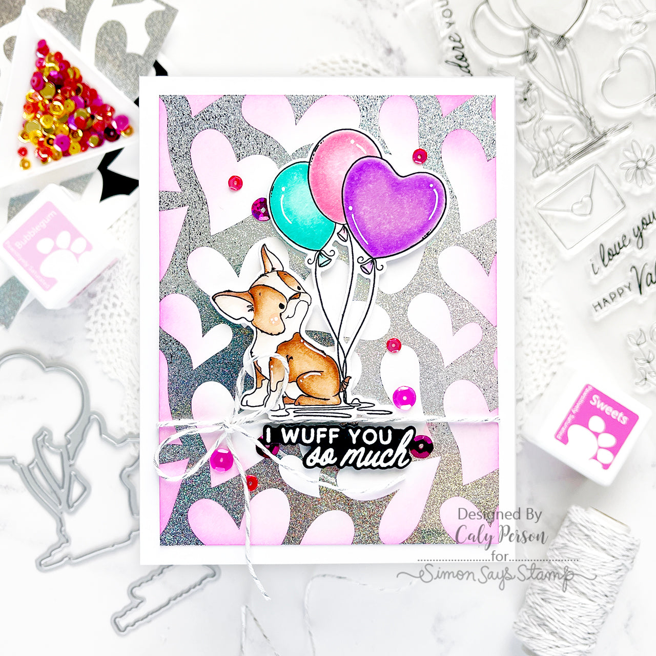 Simon Says Stamps and Dies Friends Furever set905ff To Love Valentine's Day Card | color-code:ALT04