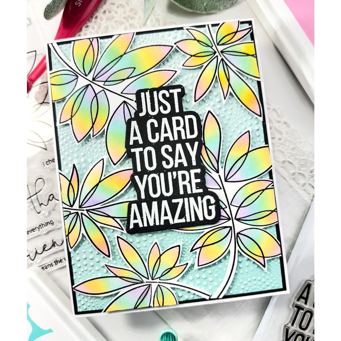 Simon Says Clear Stamps Friendship Leafy Cluster 3020ssc Sweetheart Friend Card | color-code:ALT08